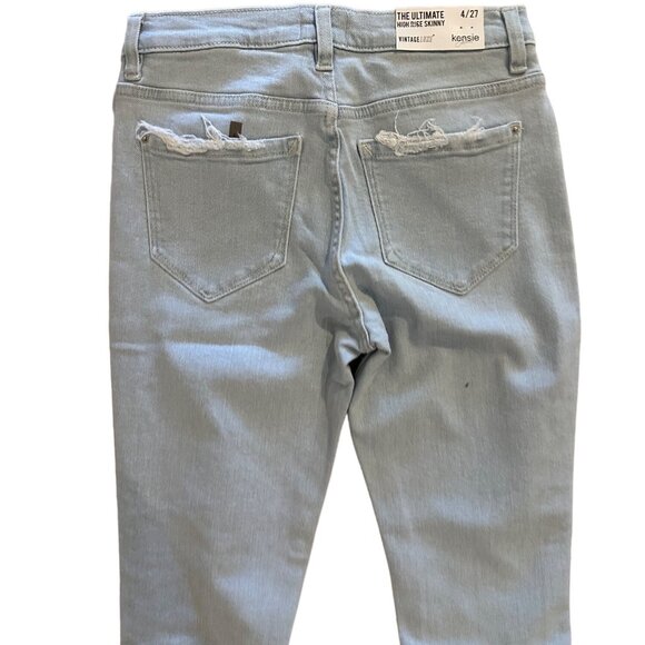 KENSIE Light Was Ultimate High Rise Skinny Jeans Size 4 NEW - Picture 4 of 4